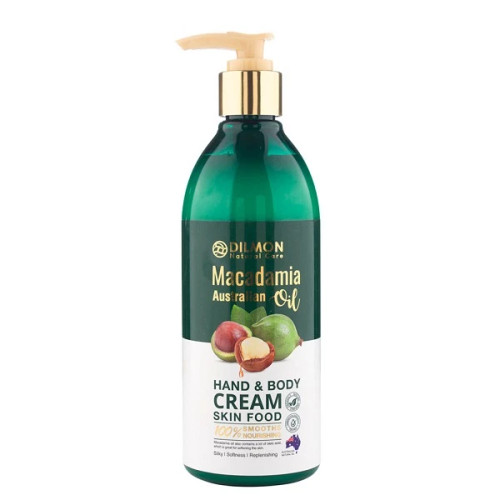 کرم مرطوب کننده دست و بدن دیلمون مدل Macadamia حجم 350 میلی لیتر