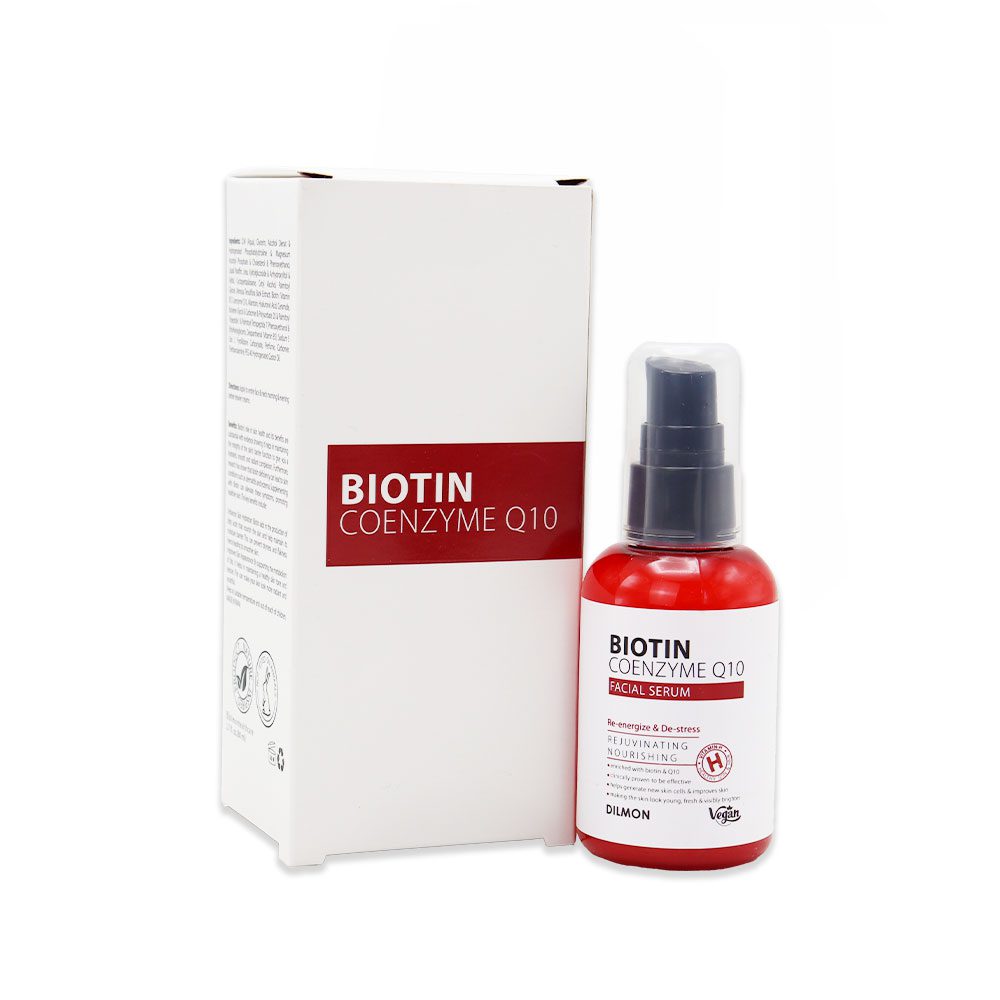 سرم ضد چروک صورت و گردن دیلمون حاوی بیوتین و کیوتن ۸۰ میلی لیتر