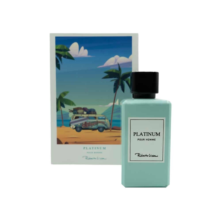 ادو پرفیوم مردانه روبرتو ویزاری مدل PLATINUM POUR HOMME حجم 100 میل