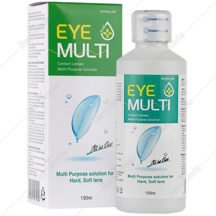 مایع لنز و محلول شستشوی لنز چندکاره آیمولتیپلاس EYE-MULTI-Plus انواع حجم