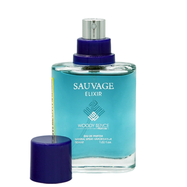 عطر جیبی مردانه وودی سنس مدل ساواج الکسیر SAUVAGE ELIXIR حجم 30 میلی لیتر